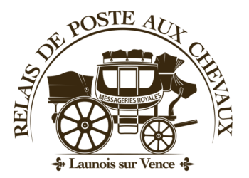 logo relais de poste aux chevaux de launois sur vence