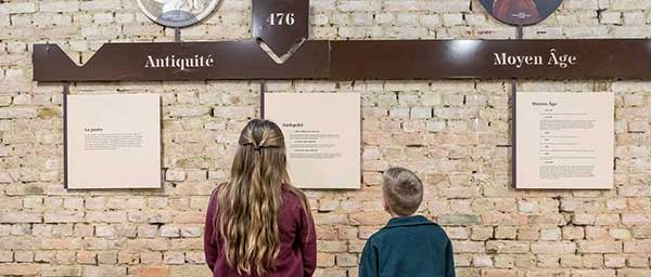 frise chronologique dans la grande halle